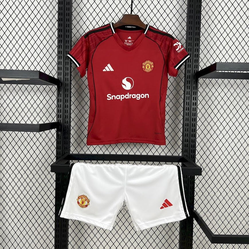 MANCHESTER UNITED Equipamento Principal 25/26 Kids